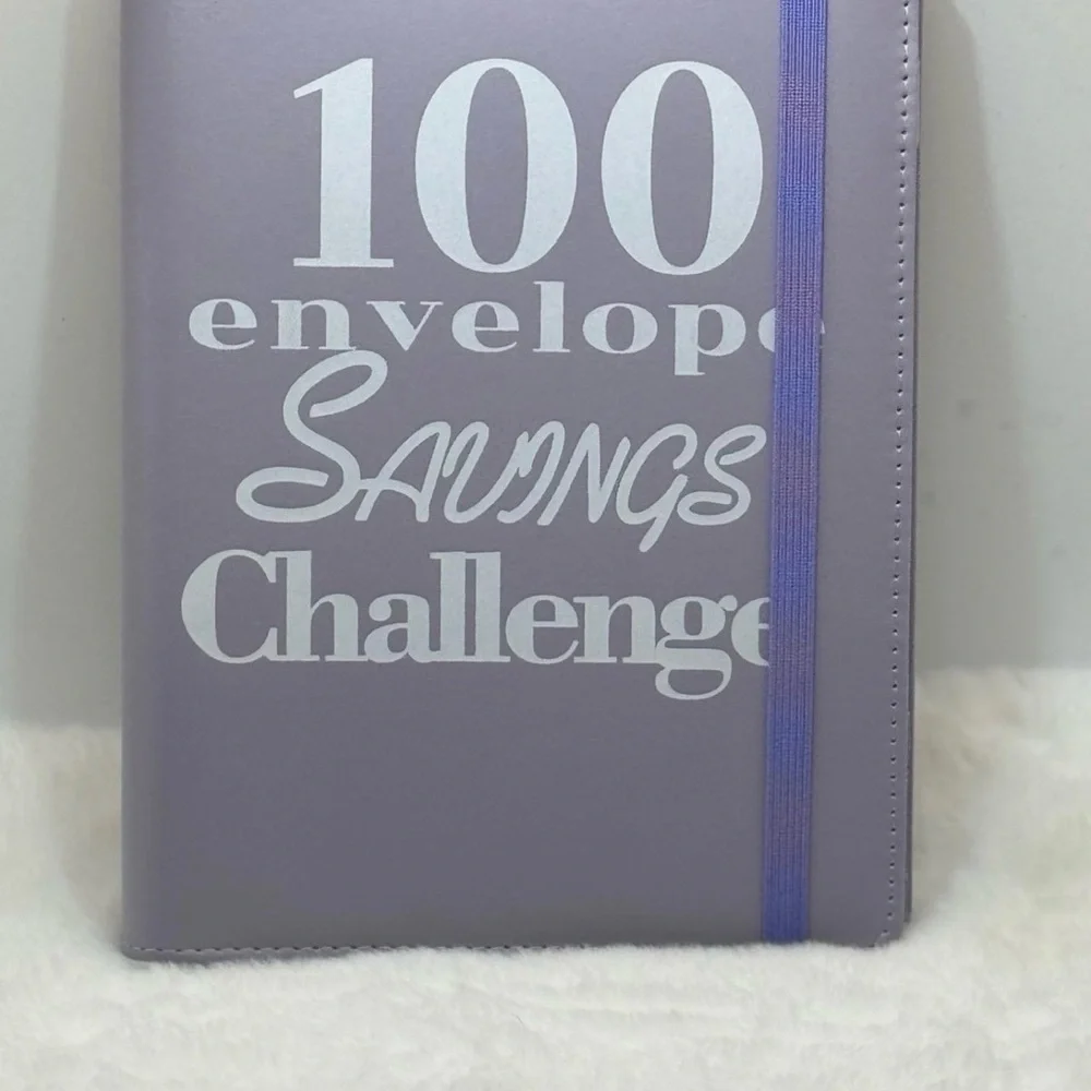 100 Envelope Savings Challenge Binder - Purple Budget Planner plus inserts